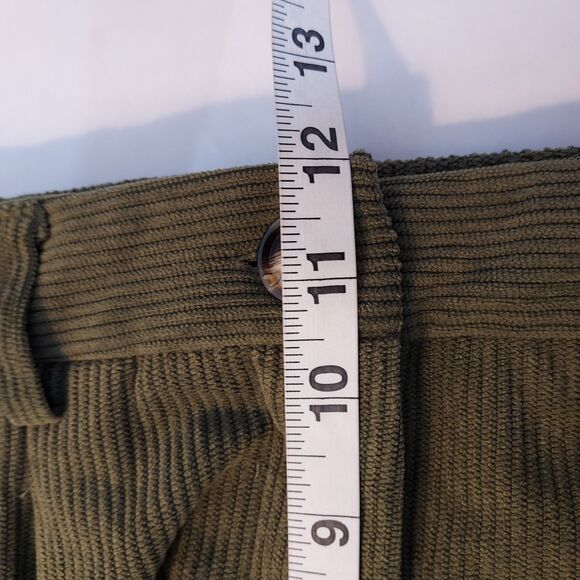 Halara Pants Olive Green Corduroy Joggers Size Large High Rise Comfy Casual - Picture 12 of 13